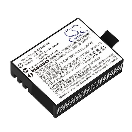Bsc Preferred EZVIZ S1c S2 S3 S5 S6 1100mAh Camera Replacement Battery CS-EVS600MC